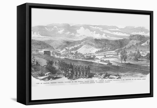 Grafton, West Virginia Occupied-Frank Leslie-Framed Stretched Canvas