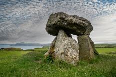 Lanyon Quoit, a Neolithic tomb, under a stormy sky, UK-Graham Eaton-Photographic Print