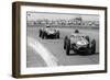 Graham Hill and Jack Brabham Racing in the XI British Grand Prix, Silverstone, July 1958-null-Framed Photographic Print