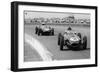 Graham Hill and Jack Brabham Racing in the XI British Grand Prix, Silverstone, July 1958-null-Framed Photographic Print