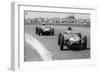 Graham Hill and Jack Brabham Racing in the XI British Grand Prix, Silverstone, July 1958-null-Framed Photographic Print