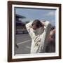 Graham Hill Getting Ready for the French Grand Prix, Le Mans, France, 1967-null-Framed Photographic Print
