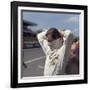 Graham Hill Getting Ready for the French Grand Prix, Le Mans, France, 1967-null-Framed Photographic Print