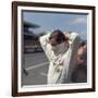 Graham Hill Getting Ready for the French Grand Prix, Le Mans, France, 1967-null-Framed Photographic Print