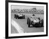 Graham Hill Leads in his Lotus 16 from Jack Brabham in Cooper T45, 1958 British Grand Prix-null-Framed Photographic Print