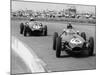 Graham Hill Leads in his Lotus 16 from Jack Brabham in Cooper T45, 1958 British Grand Prix-null-Mounted Photographic Print