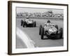 Graham Hill Leads in his Lotus 16 from Jack Brabham in Cooper T45, 1958 British Grand Prix-null-Framed Photographic Print