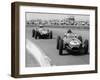 Graham Hill Leads in his Lotus 16 from Jack Brabham in Cooper T45, 1958 British Grand Prix-null-Framed Photographic Print