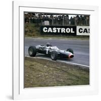 Graham Hill Racing a Brm P261, British Grand Prix, Brands Hatch, Kent, 1966-null-Framed Photographic Print