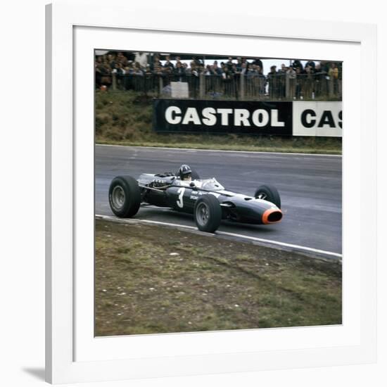 Graham Hill Racing a Brm P261, British Grand Prix, Brands Hatch, Kent, 1966-null-Framed Photographic Print