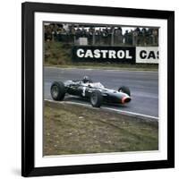 Graham Hill Racing a Brm P261, British Grand Prix, Brands Hatch, Kent, 1966-null-Framed Photographic Print