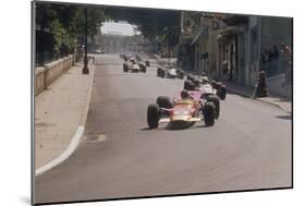 Graham Hill's Lotus Leading John Surtees' Honda, Monaco Grand Prix, 1968-null-Mounted Photographic Print