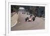 Graham Hill's Lotus Leading John Surtees' Honda, Monaco Grand Prix, 1968-null-Framed Photographic Print