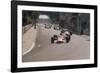 Graham Hill's Lotus Leading John Surtees' Honda, Monaco Grand Prix, 1968-null-Framed Photographic Print