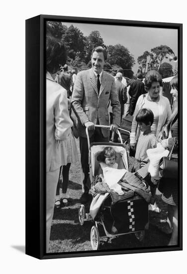 Graham Hill with His Family, C1968-null-Framed Stretched Canvas