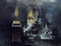 A Foundry: Hot Metal Has Been Poured into a Mould and Inflammable Gas Is Rising-Graham Sutherland-Giclee Print