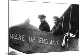 Graham White (Lef) and Rt Gates, British Pioneer Aviators-null-Mounted Giclee Print