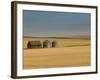 Grain Barn on Wheat Farm in Rosebud, Alberta, Canada-Walter Bibikow-Framed Photographic Print