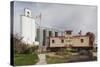 Grain Elevator, Hershey, Nebraska, USA-Walter Bibikow-Stretched Canvas