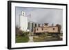 Grain Elevator, Hershey, Nebraska, USA-Walter Bibikow-Framed Photographic Print