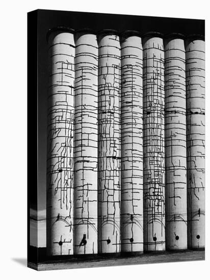 Grain Elevator-Andreas Feininger-Stretched Canvas