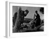 Grain Flying in Air During Winnowing by Women in Famous Spanish Village-W^ Eugene Smith-Framed Photographic Print