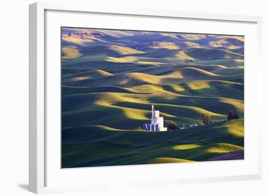 Grain Silo, Palouse Country, Washington, USA-Terry Eggers-Framed Photographic Print