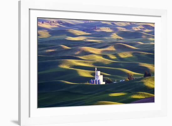 Grain Silo, Palouse Country, Washington, USA-Terry Eggers-Framed Photographic Print