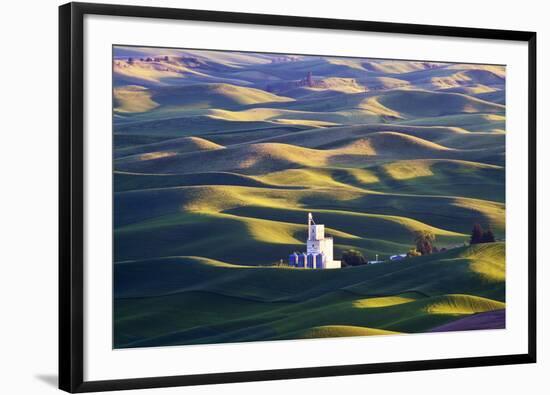 Grain Silo, Palouse Country, Washington, USA-Terry Eggers-Framed Photographic Print