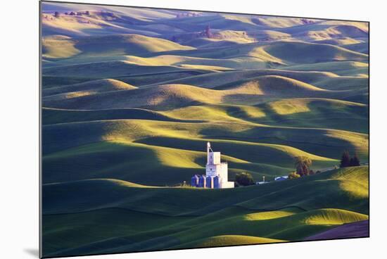 Grain Silo, Palouse Country, Washington, USA-Terry Eggers-Mounted Photographic Print