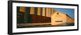 Grain Silo Railroad Station, Salina, Kansas-null-Framed Premium Photographic Print