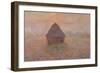 Grainstack, Sun in the Mist, 1891-Claude Monet-Framed Giclee Print