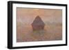 Grainstack, Sun in the Mist, 1891-Claude Monet-Framed Giclee Print