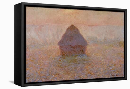 Grainstack, Sun in the Mist, 1891-Claude Monet-Framed Stretched Canvas