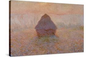 Grainstack, Sun in the Mist, 1891-Claude Monet-Stretched Canvas