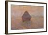 Grainstack, Sun in the Mist, 1891-Claude Monet-Framed Giclee Print