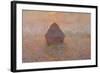 Grainstack, Sun in the Mist, 1891-Claude Monet-Framed Giclee Print