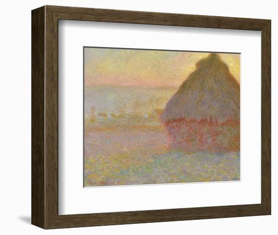 Grainstack (Sunset), 1891-Claude Monet-Framed Art Print