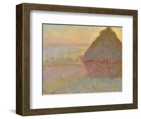 Grainstack (Sunset), 1891-Claude Monet-Framed Art Print