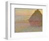 Grainstack (Sunset), 1891-Claude Monet-Framed Art Print