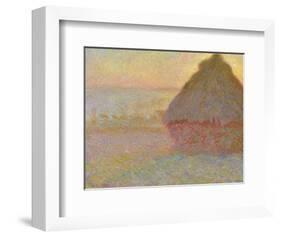 Grainstack (Sunset), 1891-Claude Monet-Framed Art Print