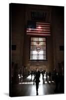 Gramd Central Station American Flag NYC-null-Stretched Canvas