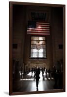 Gramd Central Station American Flag NYC-null-Framed Photo