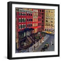 "Gramercy Park," March 25, 1944-John Falter-Framed Giclee Print