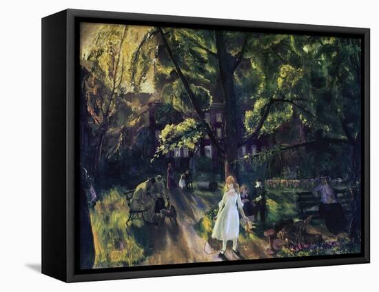 Gramercy Park-George Wesley Bellows-Framed Stretched Canvas