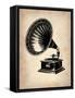 Gramophone 1-NaxArt-Framed Stretched Canvas