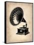 Gramophone 1-NaxArt-Framed Stretched Canvas