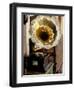 Gramophone, Bazaar Antique Shop, San Miguel de Allende, Mexico-Inger Hogstrom-Framed Photographic Print