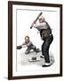 "Gramps at the Plate", August 5,1916-Norman Rockwell-Framed Giclee Print