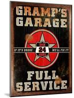 Gramps Garage Rusted Vertical-Retroplanet-Mounted Giclee Print